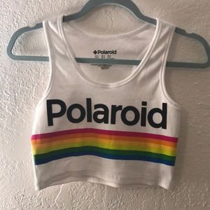Polaroid rainbow tank top